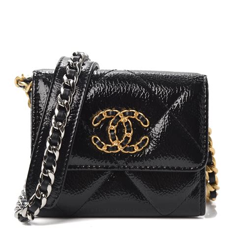 chanel 19 shiny crumpled calfskin|CHANEL Shiny Crumpled Calfskin Quilted Large Chanel .